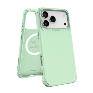 Apple iPhone 17 Pro – כיסוי Toiko Caza MagSafe ירוק מנטה איכותי