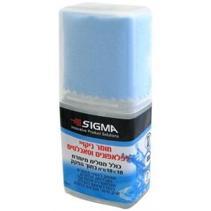 נוזל לניקוי מסכים 100 מ”ל + מטלית Sigma – ניקוי מקצועי למסכים