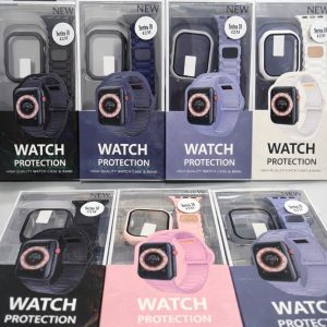 כיסוי + רצועת סיליקון ל Apple Watch בגודל 41 מ"מ